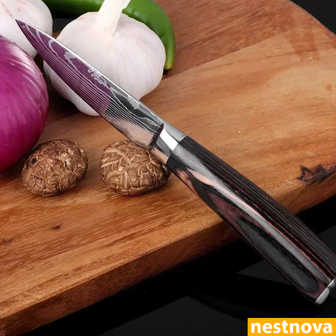 "Damascus Style Chef Knife – Sharp. Sleek. Powerful.