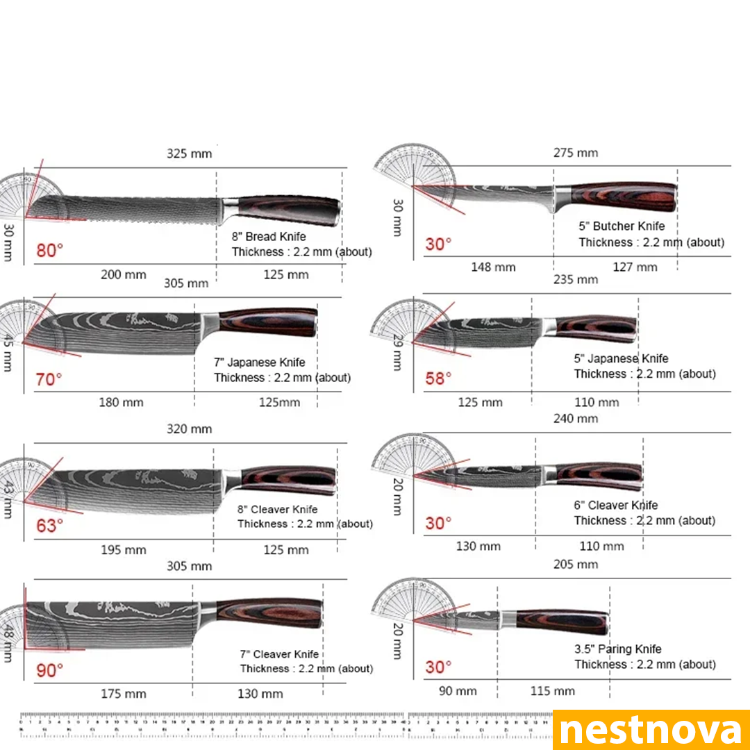 "Damascus Style Chef Knife – Sharp. Sleek. Powerful.