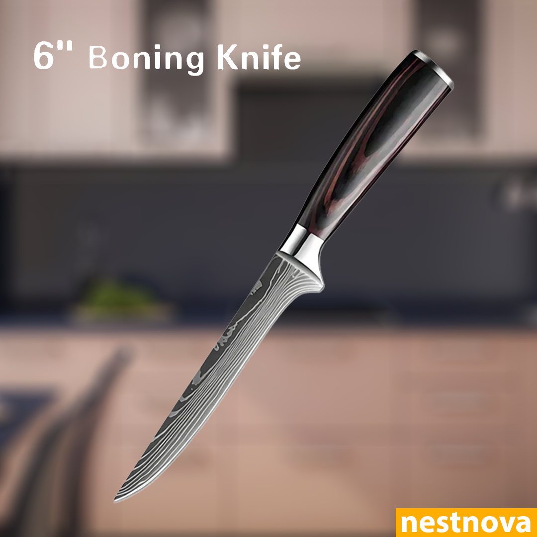 "Damascus Style Chef Knife – Sharp. Sleek. Powerful.