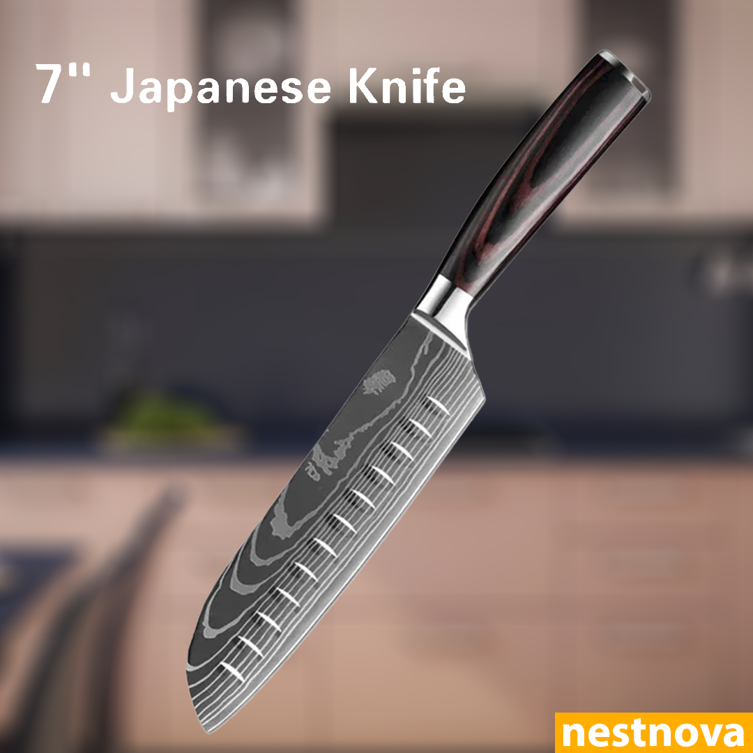 "Damascus Style Chef Knife – Sharp. Sleek. Powerful.