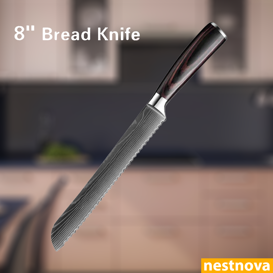 "Damascus Style Chef Knife – Sharp. Sleek. Powerful.