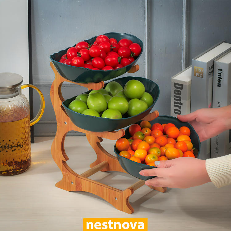 Elegant 2/3-Tier Serving Stand – Modern Fruit, Dessert & Snack Tray for Kitchen & Living Room