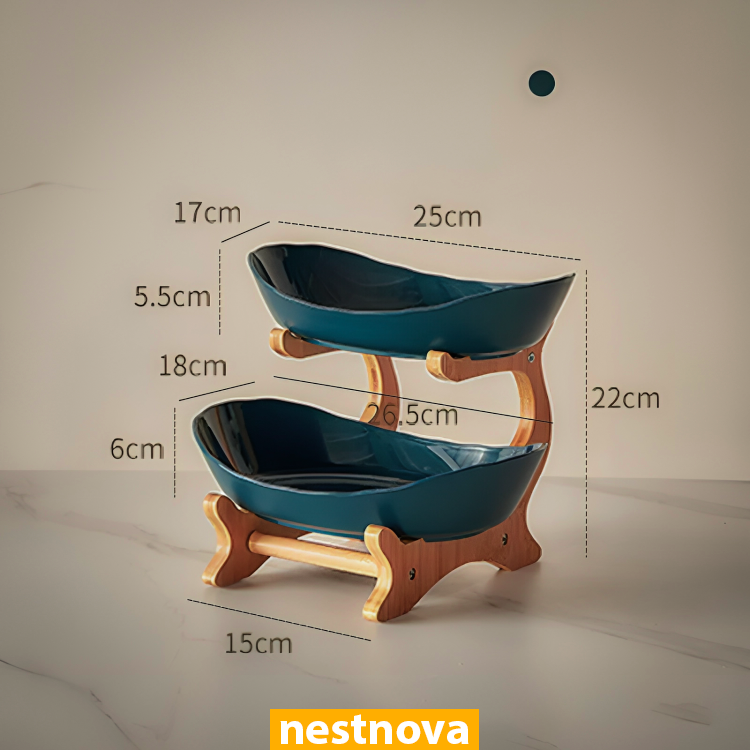 Elegant 2/3-Tier Serving Stand – Modern Fruit, Dessert & Snack Tray for Kitchen & Living Room