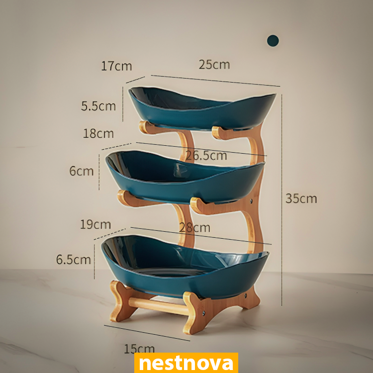 Elegant 2/3-Tier Serving Stand – Modern Fruit, Dessert & Snack Tray for Kitchen & Living Room